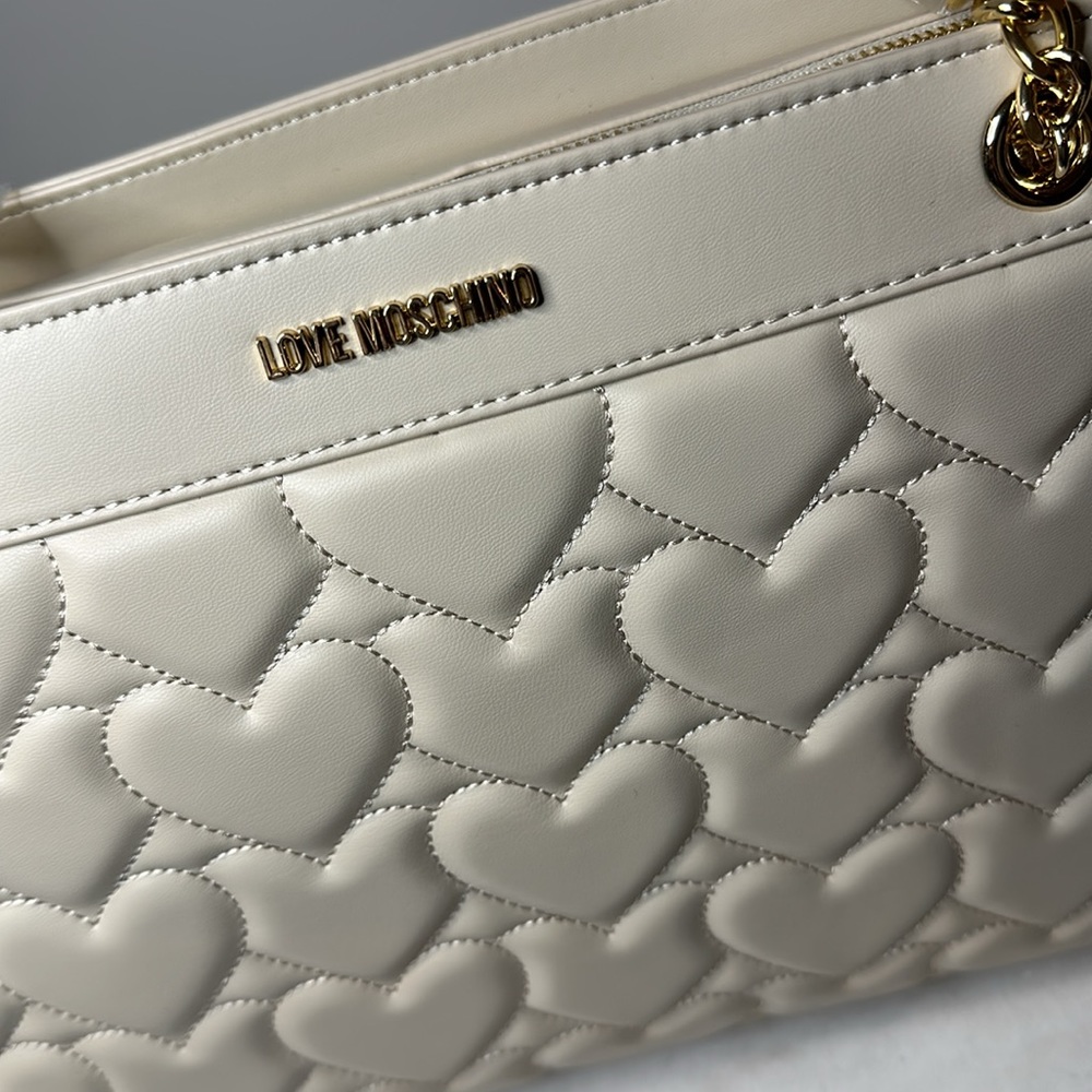 Love Moschino Beige Shoulder Bag - Picture 7 of 10